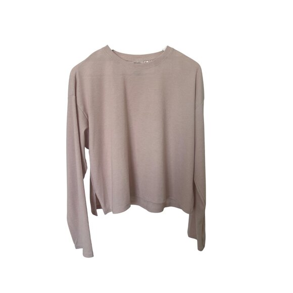 H&M Waffled Jersey Pajama Set In Light Pink - Picture 3 of 8